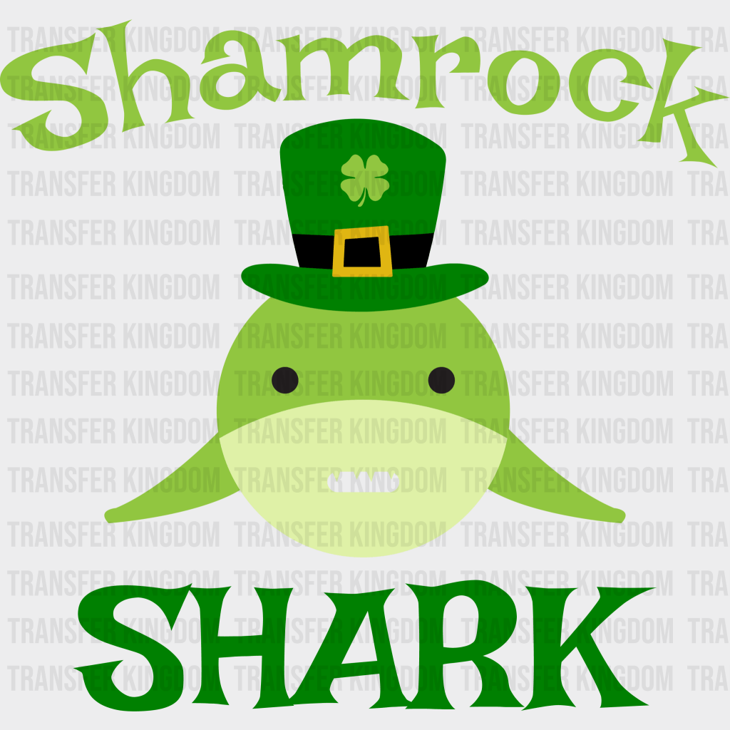 Shamrock Shark St. Patrick's Day Design - DTF heat transfer - Transfer Kingdom