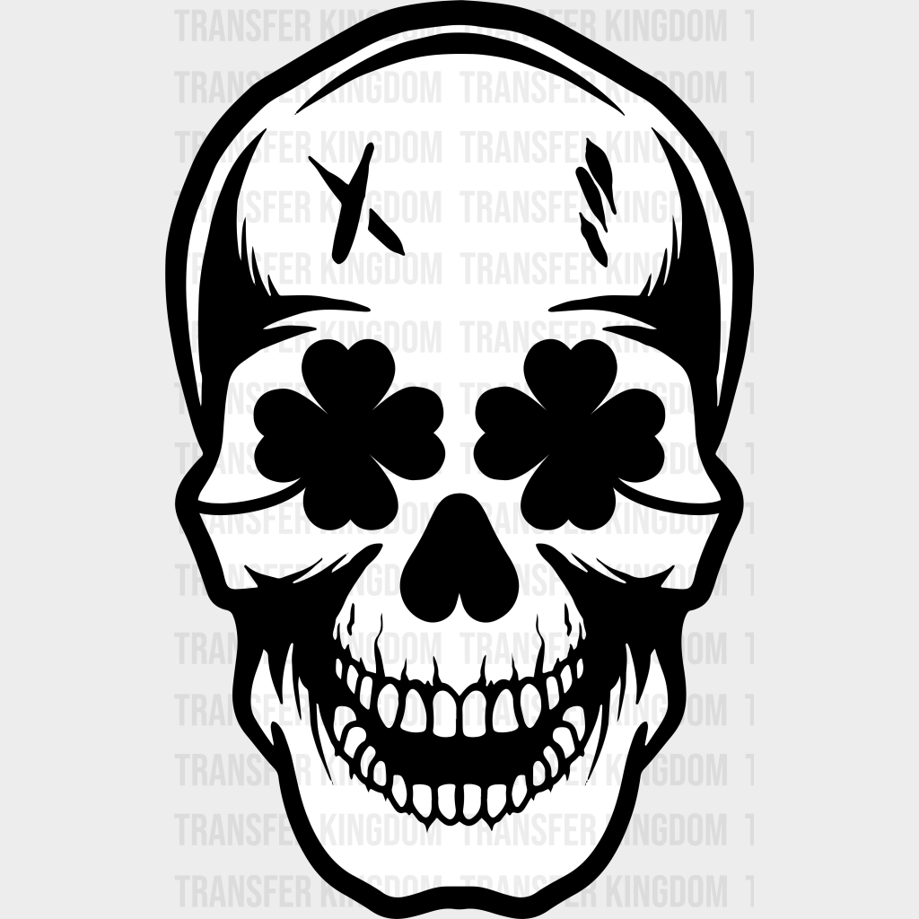 Skull St. Patrick's Day Design - DTF heat transfer - Transfer Kingdom