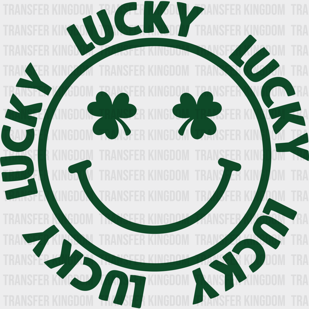 Smiley St. Patrick's Day Design - DTF heat transfer - Transfer Kingdom