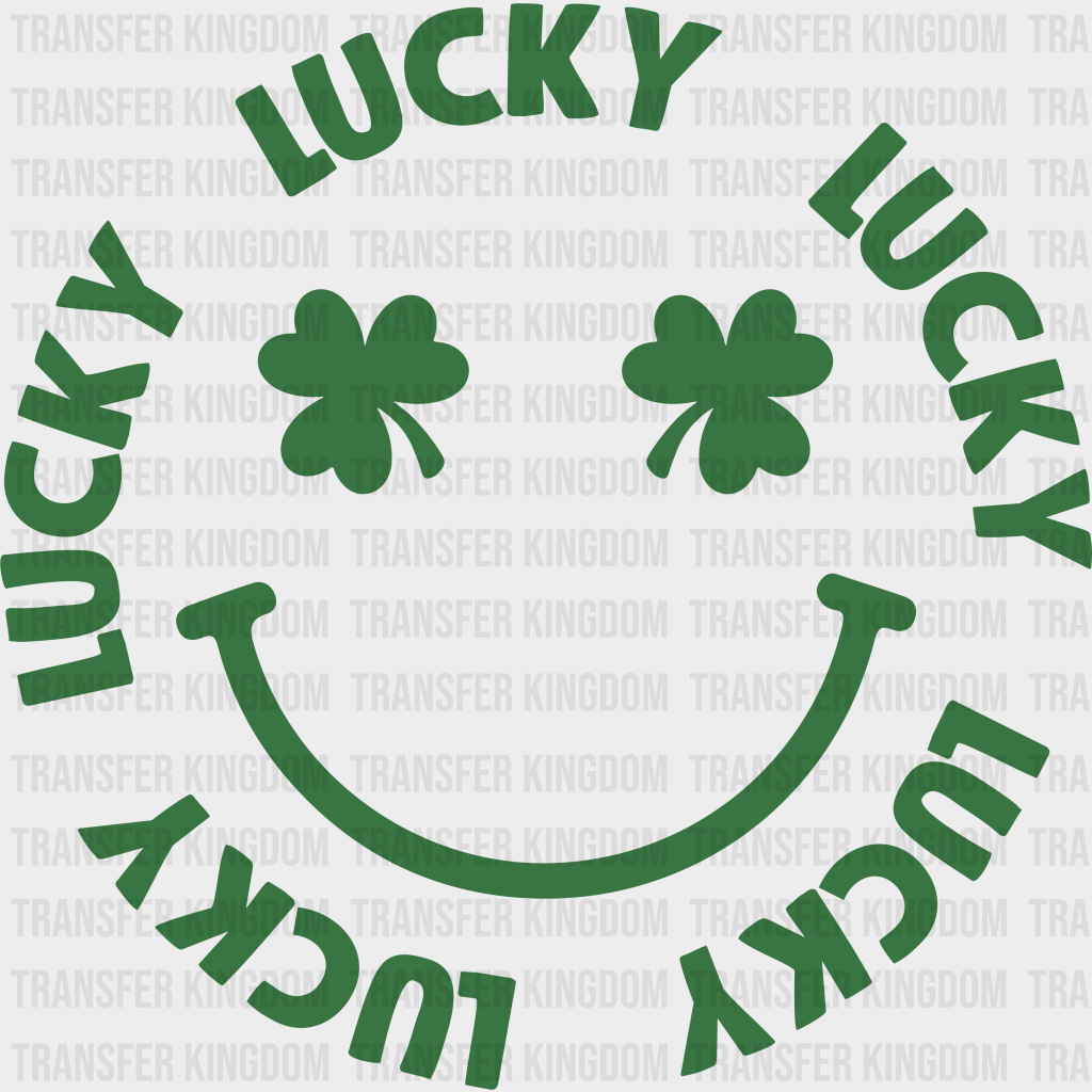 Smiley St. Patrick's Day Design - DTF heat transfer - Transfer Kingdom
