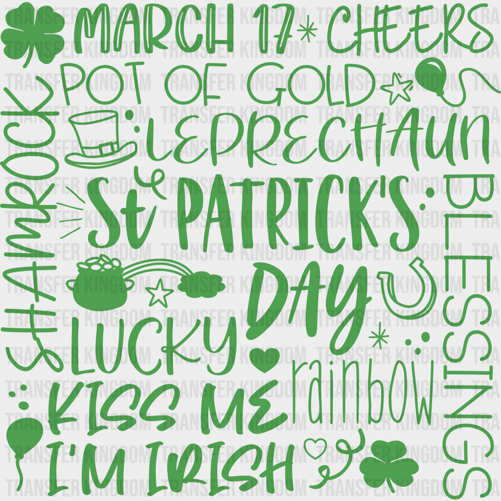St. Patrick's Day Design - DTF heat transfer - Transfer Kingdom