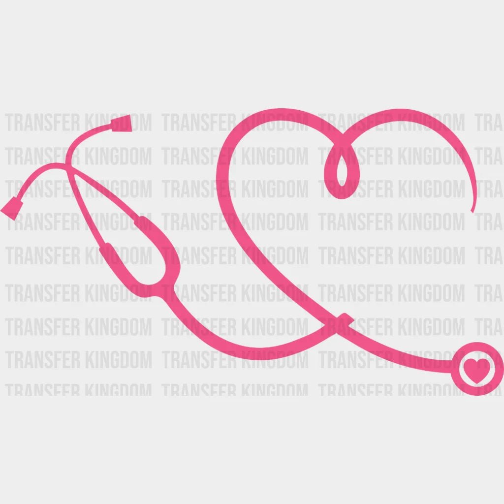 Stethoscope Heart - Essential Worker Nurse Week Dtf Heat Transfer