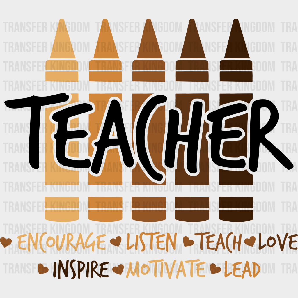 Teacher - BLM design DTF heat transfer - Transfer Kingdom