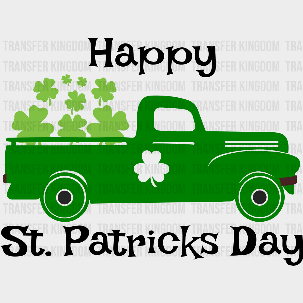 Truck St. Patrick's Day Design - DTF heat transfer - Transfer Kingdom