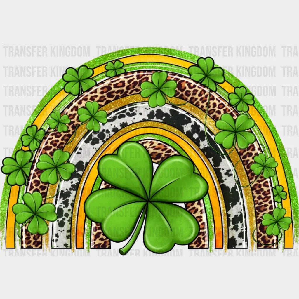 Western St. Patrick's Day Rainbow Design - DTF heat transfer - Transfer Kingdom