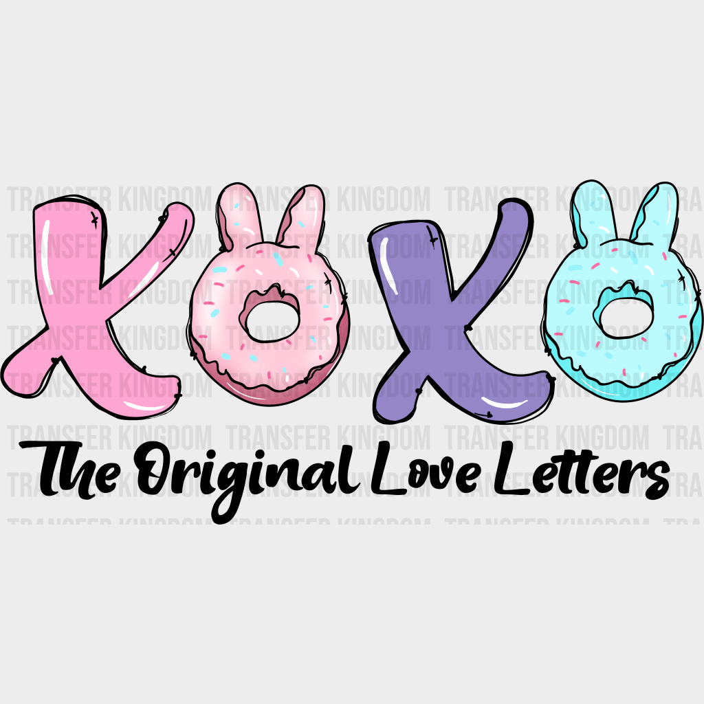XOXO The Original Love Letters Easter Design - DTF heat transfer - Transfer Kingdom