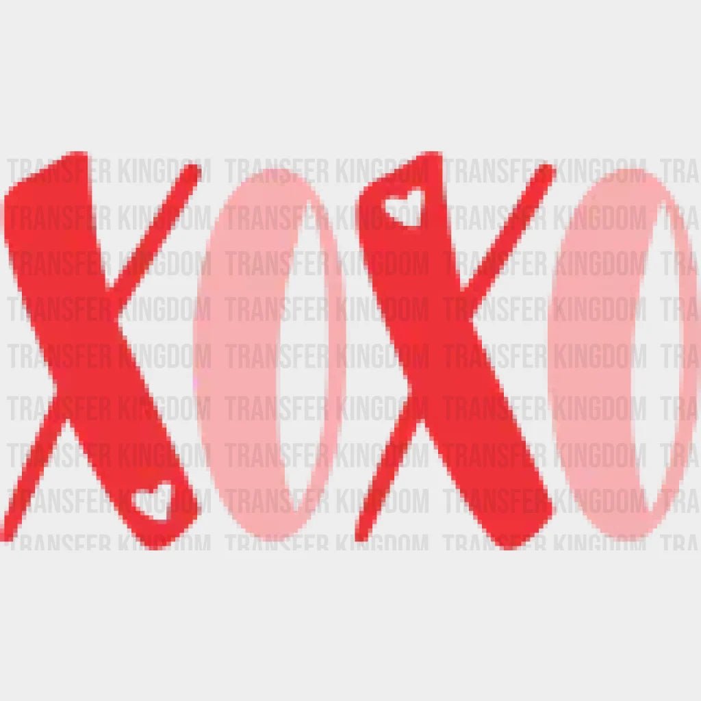Xoxo Valentines Day Design - Dtf Heat Transfer