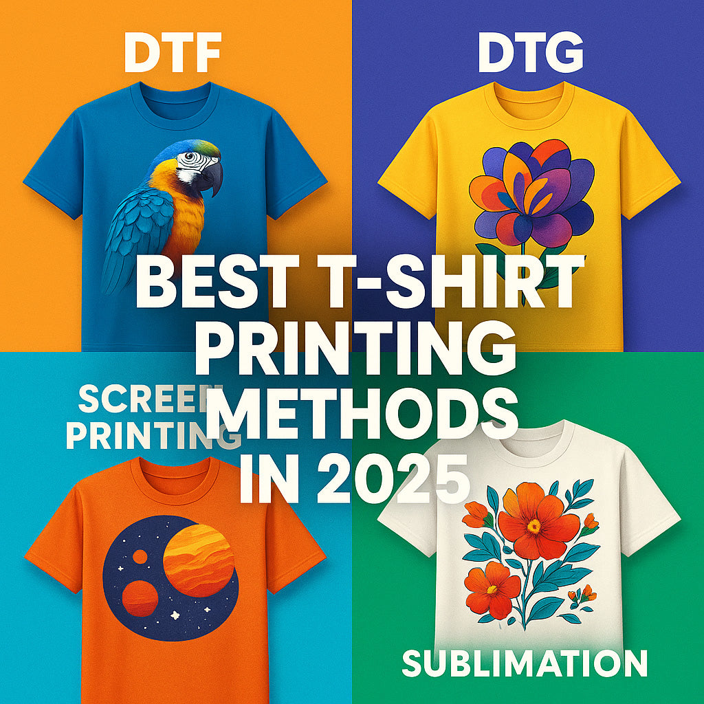 DTF vs DTG vs Screen Printing vs Sublimation: Best T-shirt Printing Method 2025