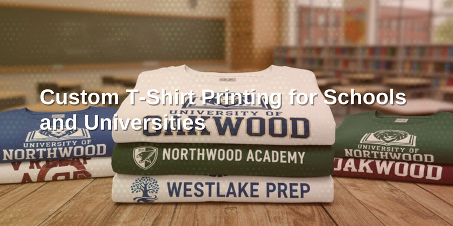 Custom T-Shirt Printing for Schools and Universities