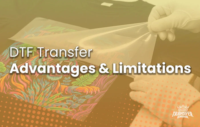 Hands peeling away dtf sheet