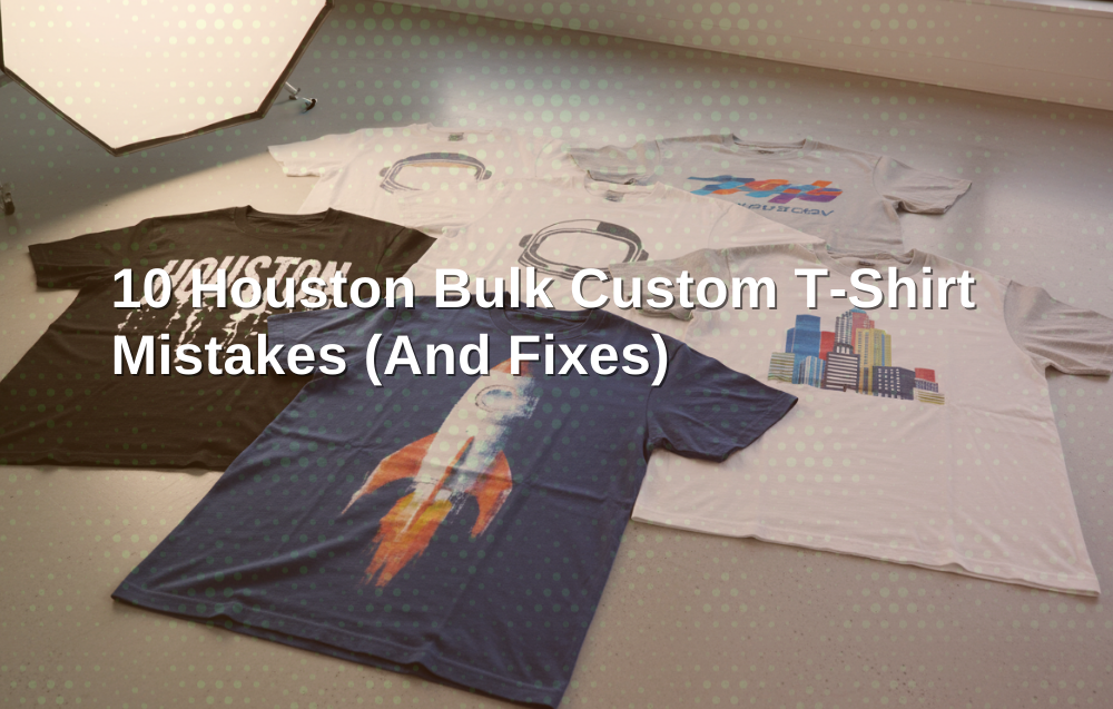 10 Houston Bulk Custom T-Shirt Mistakes (And Fixes)