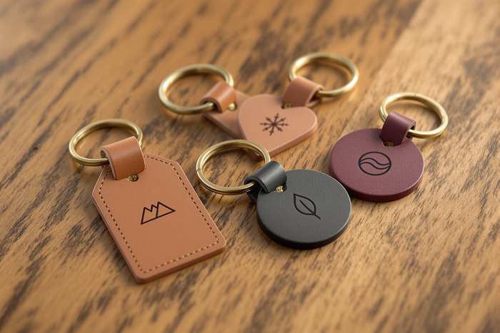 Custom Engraved Leather Keychains: Shapes, Artwork and What Engraves Best