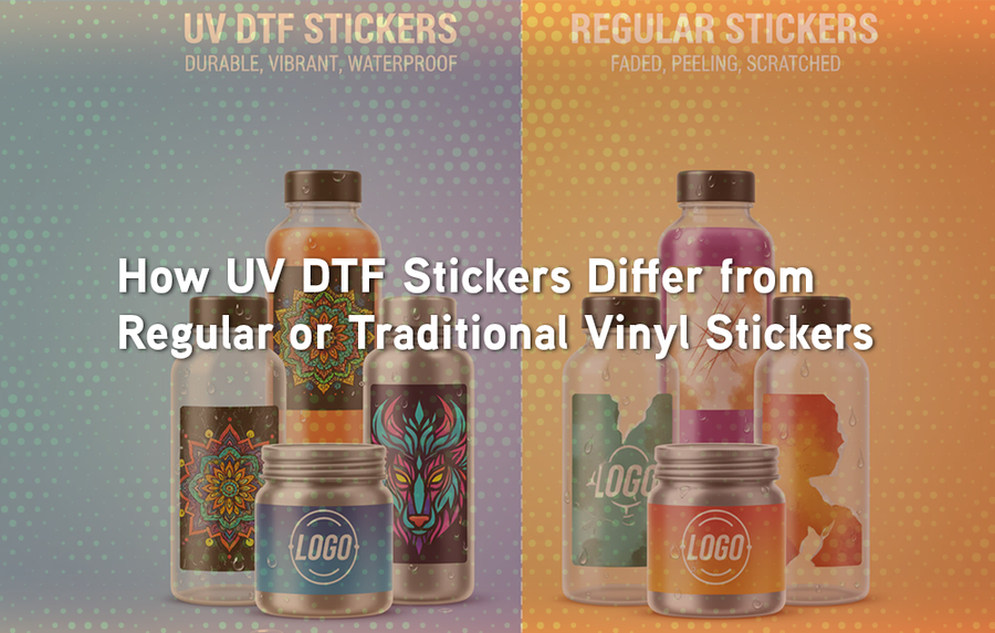 How UV DTF Stickers Differ from Regular or Traditional Vinyl Stickers