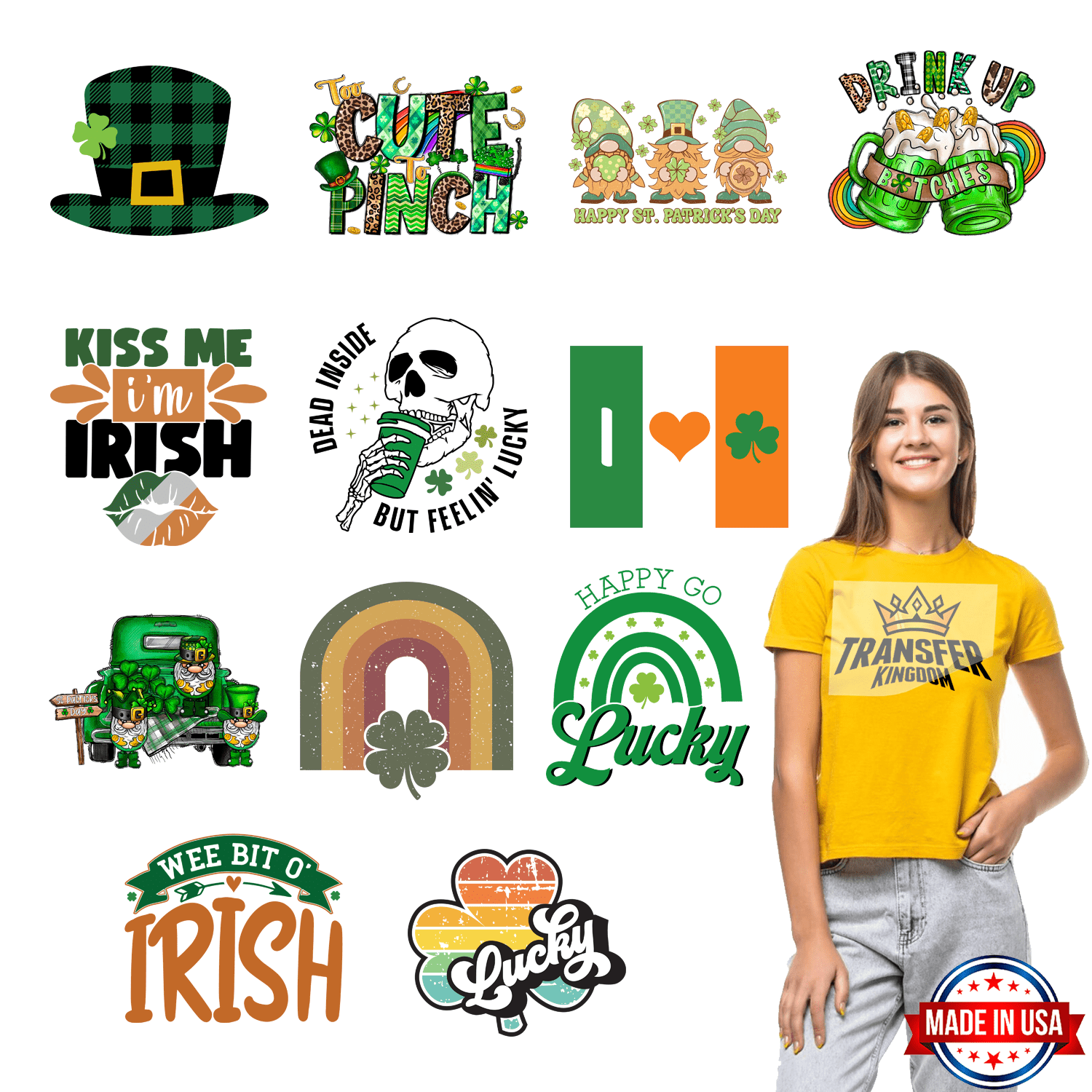St. Patrick's Day Premade Gang Sheets