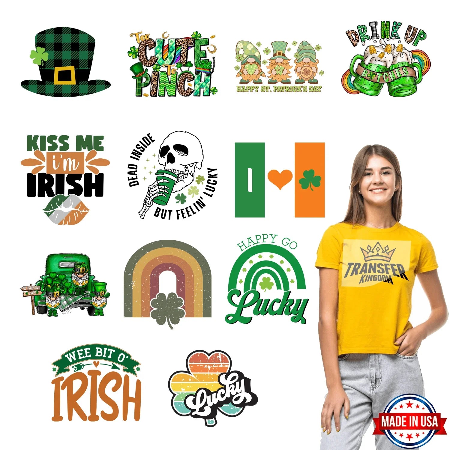 St. Patrick's Day Premade Gang Sheets