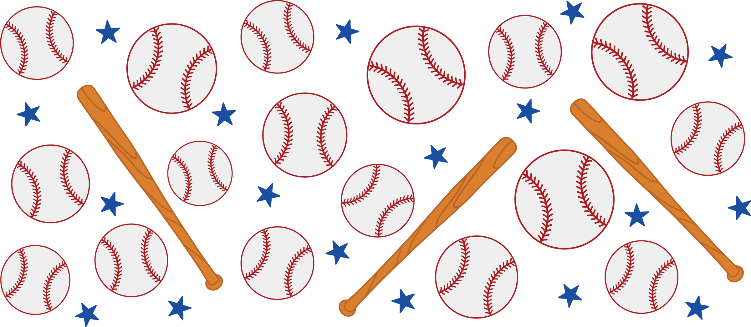 Baseball UV DTF Cup Wrap Stickers