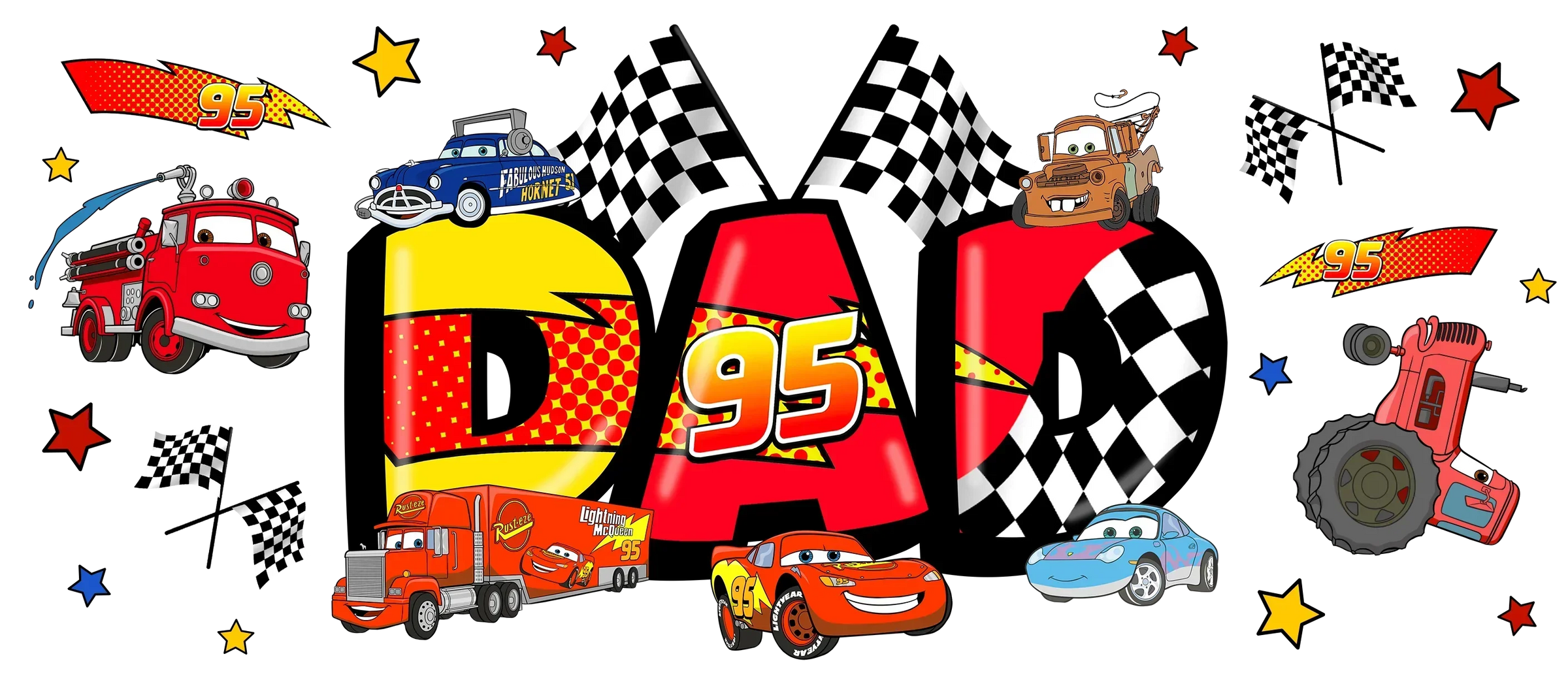 Dad Cup Wrap UV DTF Stickers