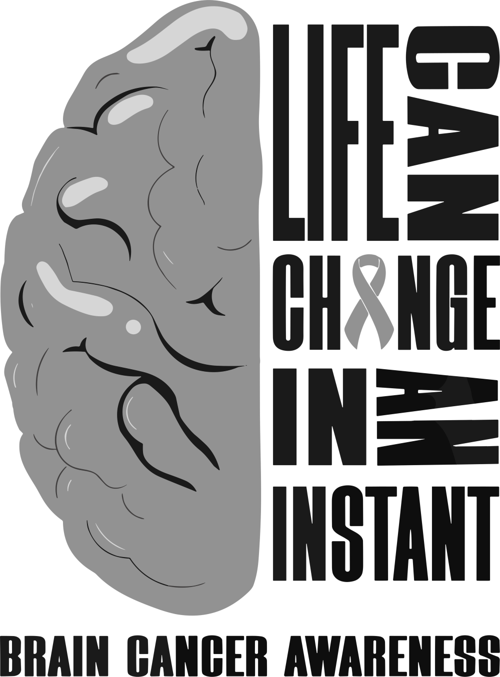 Brain Cancer Awareness DTF Transfers