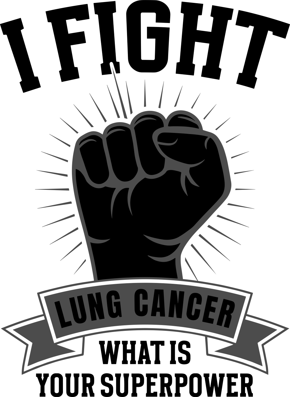 Lung Cancer Awareness DTF Transfers