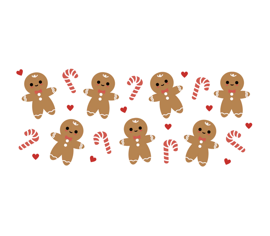 Christmas Cup Wrap UV DTF Stickers