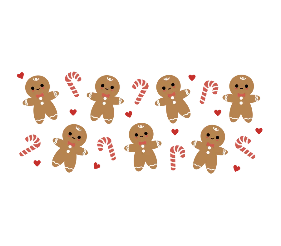 Christmas Cup Wrap UV DTF Stickers