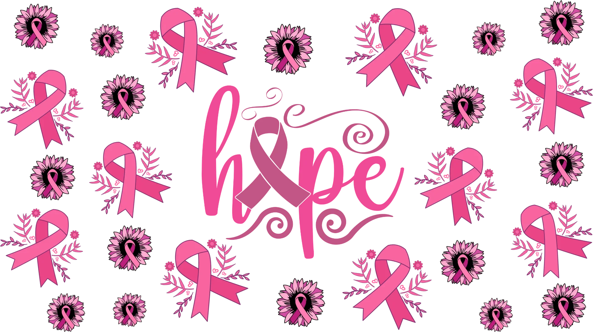 Awareness UV DTF Cup Wrap Stickers