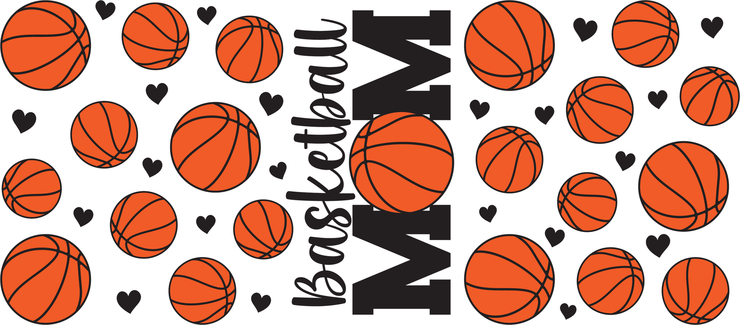 Basketball UV DTF Cup Wrap Stickers