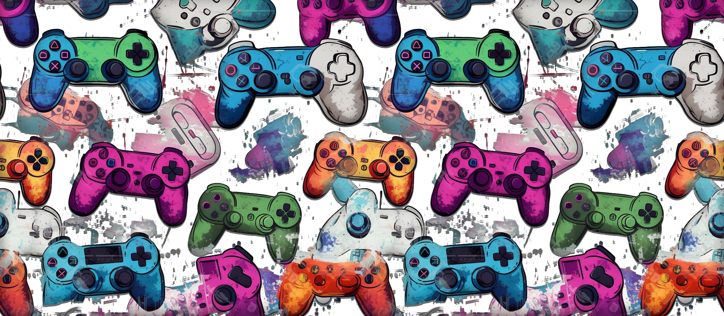 Video Games UV DTF Cup Wrap Stickers