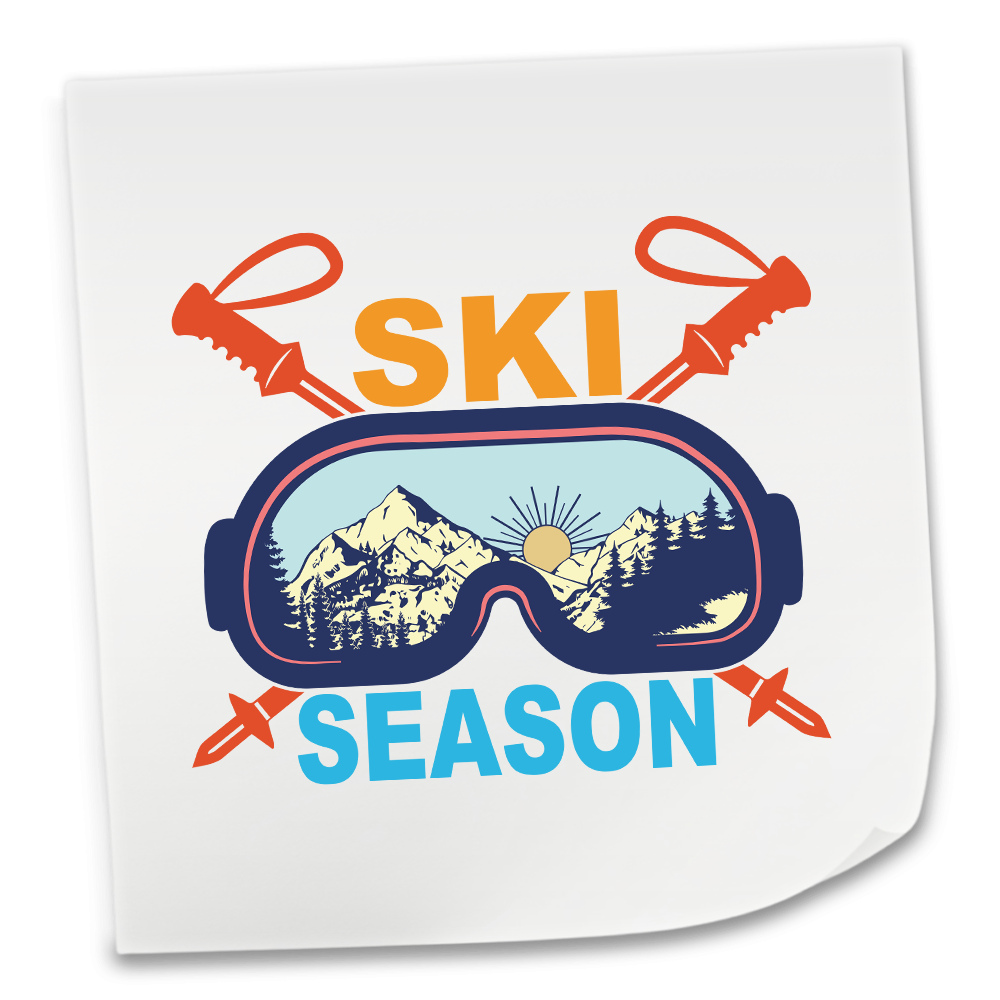 Skiing DTF Transfers