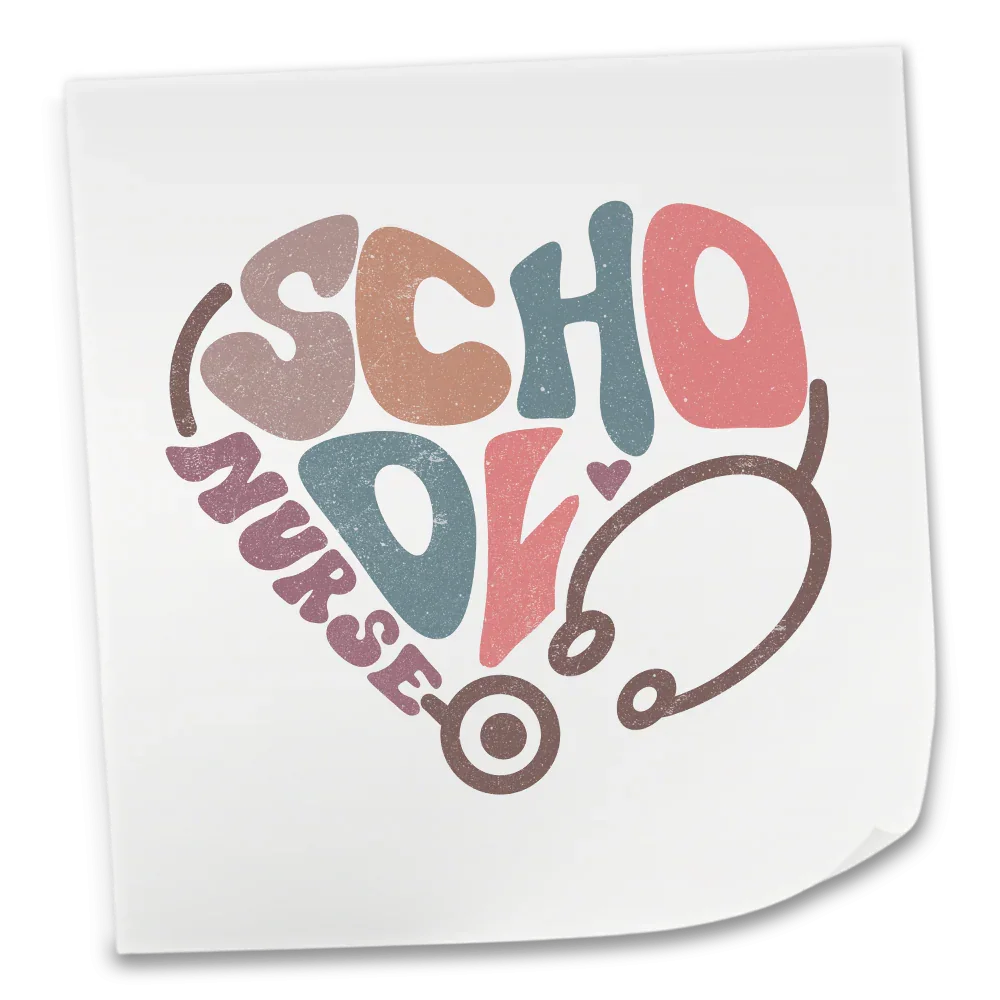 School Nurse DTF Transfers