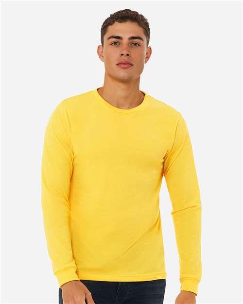 Heather CVC Long Sleeve Tee - 3501CVC
