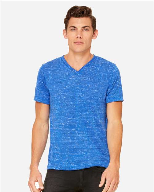 Unisex Textured Jersey V-Neck Tee