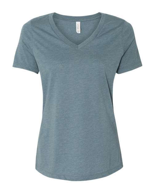 Women's Relaxed Heather CVC V-Neck Tee - Transfer Kingdom