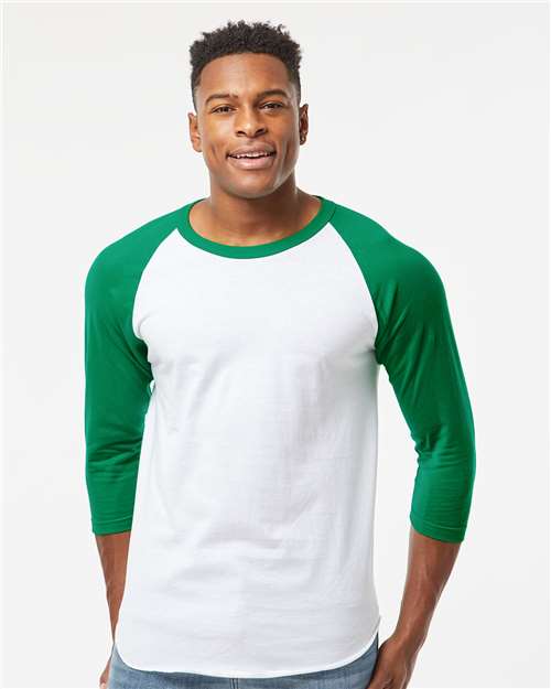 Unisex Fine Jersey Raglan T-Shirt - 2XL