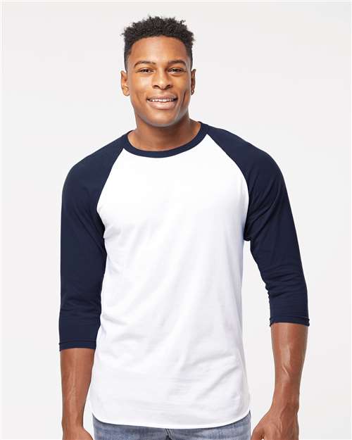Unisex Fine Jersey Raglan T-Shirt - 2XL