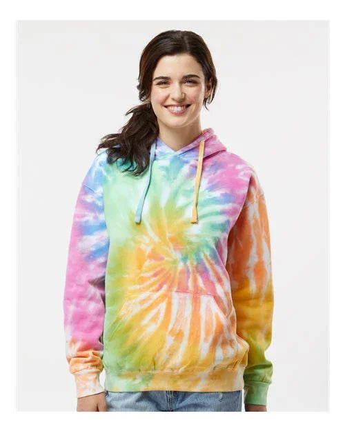 Unisex Tie-Dyed Hooded Sweatshirt