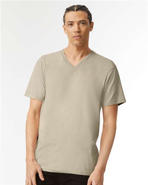Unisex CVC V-Neck Tee