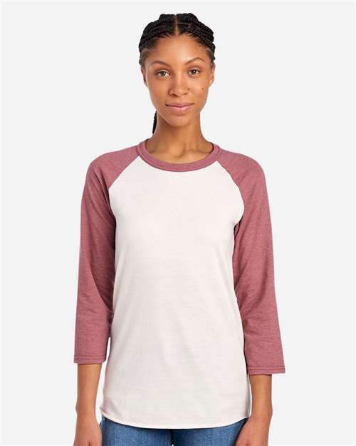 Premium Blend Ringspun Three-Quarter Sleeve Raglan Baseball T-Shirt