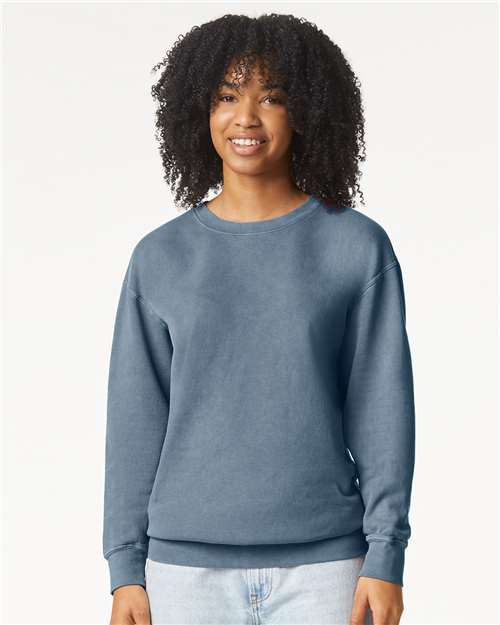 Unisex Garment-Dyed Lightweight Fleece Crewneck Sweatshirt - Transfer Kingdom