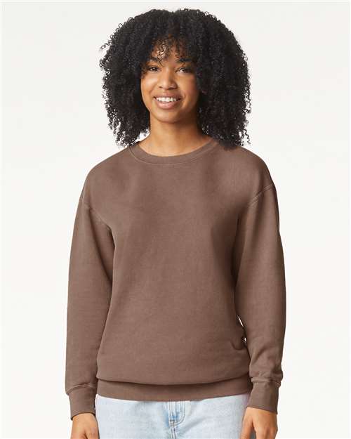 Unisex Garment-Dyed Lightweight Fleece Crewneck Sweatshirt - Transfer Kingdom