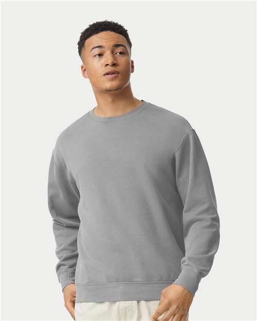 Unisex Garment-Dyed Lightweight Fleece Crewneck Sweatshirt - Transfer Kingdom
