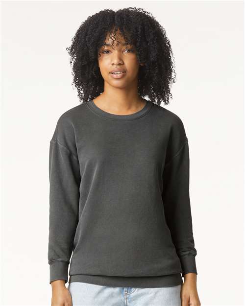 Unisex Garment-Dyed Lightweight Fleece Crewneck Sweatshirt - Transfer Kingdom