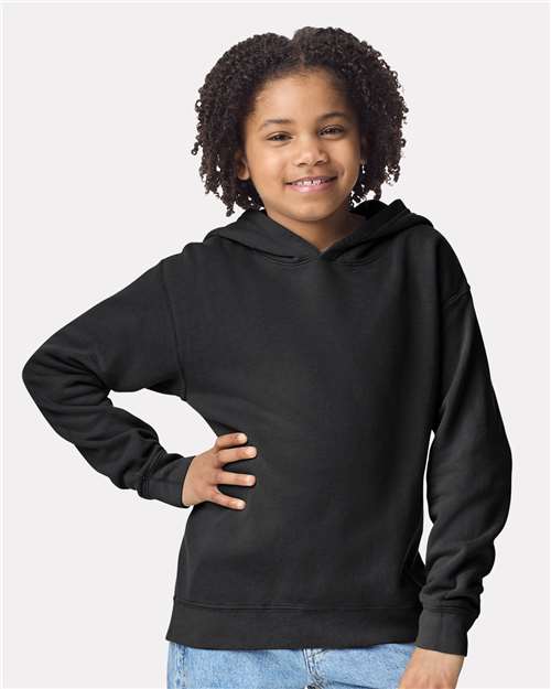 Youth Garment-Dyed Lightweight Fleece Hooded Sweatshirt - Transfer Kingdom