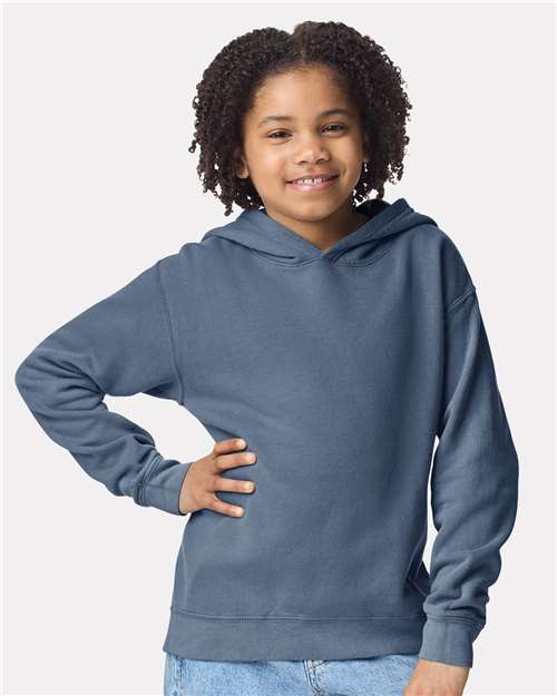 Youth Garment-Dyed Lightweight Fleece Hooded Sweatshirt - Transfer Kingdom