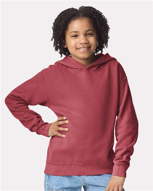 Youth Garment-Dyed Lightweight Fleece Hooded Sweatshirt - Transfer Kingdom