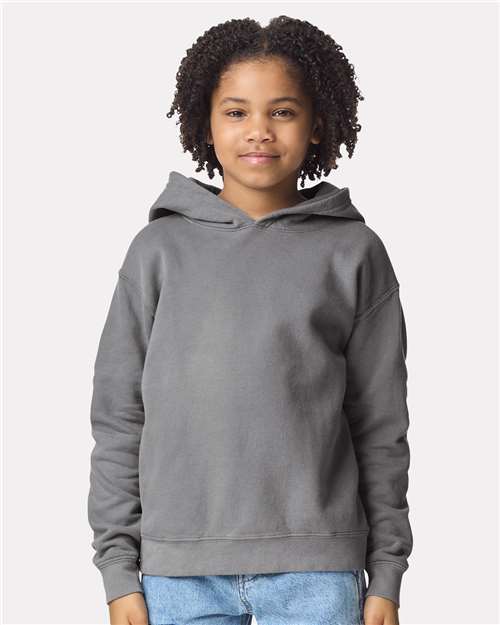 Youth Garment-Dyed Lightweight Fleece Hooded Sweatshirt - Transfer Kingdom