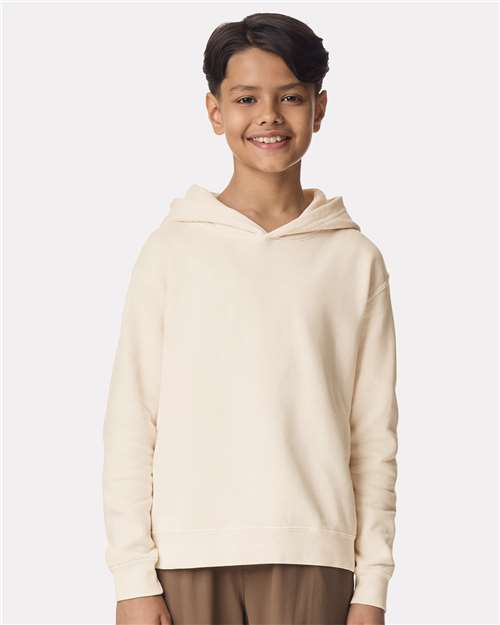 Youth Garment-Dyed Lightweight Fleece Hooded Sweatshirt - Transfer Kingdom