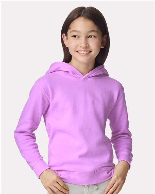 Youth Garment-Dyed Lightweight Fleece Hooded Sweatshirt - Transfer Kingdom