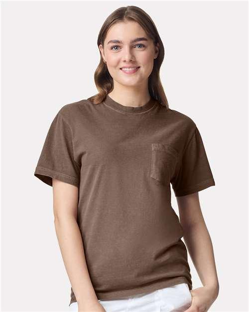 Garment-Dyed Heavyweight Pocket T-Shirt - S - Transfer Kingdom