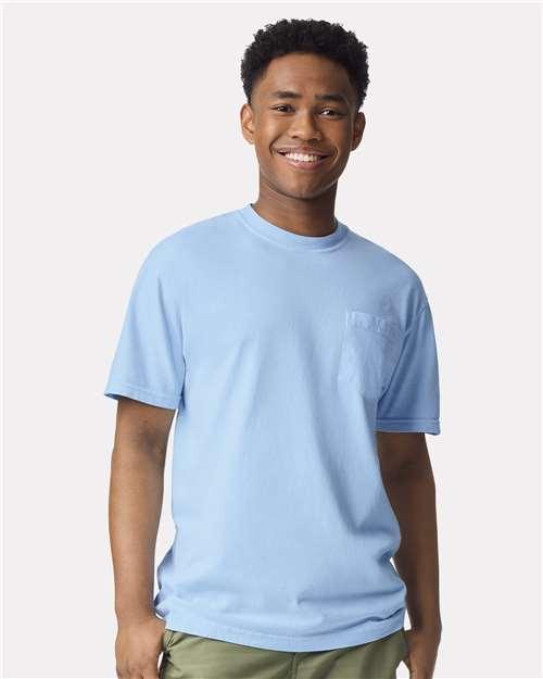 Garment-Dyed Heavyweight Pocket T-Shirt - S - Transfer Kingdom